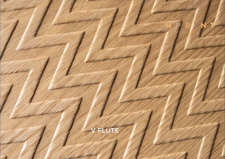 V Flute Fluted Veneer
